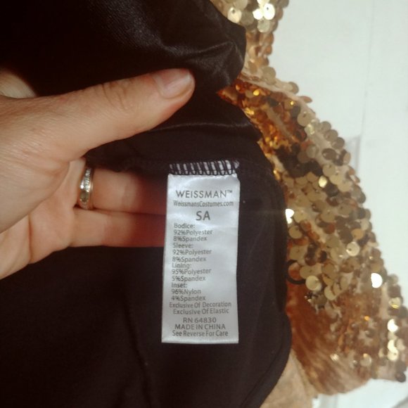 Gold Sequin Ringmaster Jacket - Picture 4 of 5